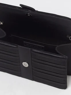 Borsa Capri Manolo Blahnik in raso plissettato