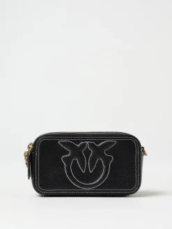 Borsa Carrie Camera Case Pinko in pelle a grana