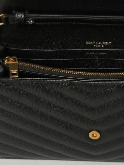 Borsa Cassandre Saint Laurent in grain de poudre trapuntata chevron