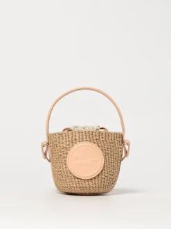 Borsa Chloè in rafia e pelle