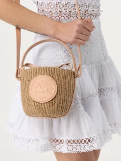 Borsa Chloè in rafia e pelle