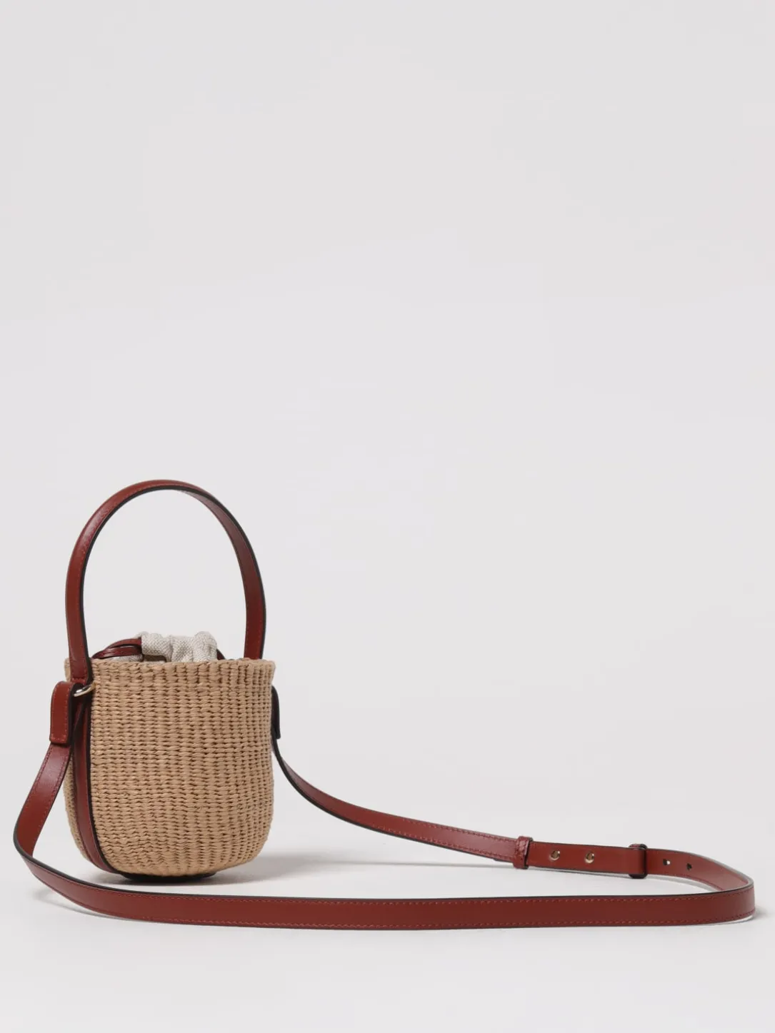 Borsa Chloè in rafia e pelle