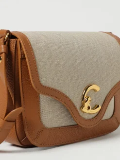 Borsa C-Me Coccinelle in pelle a grana e canvas