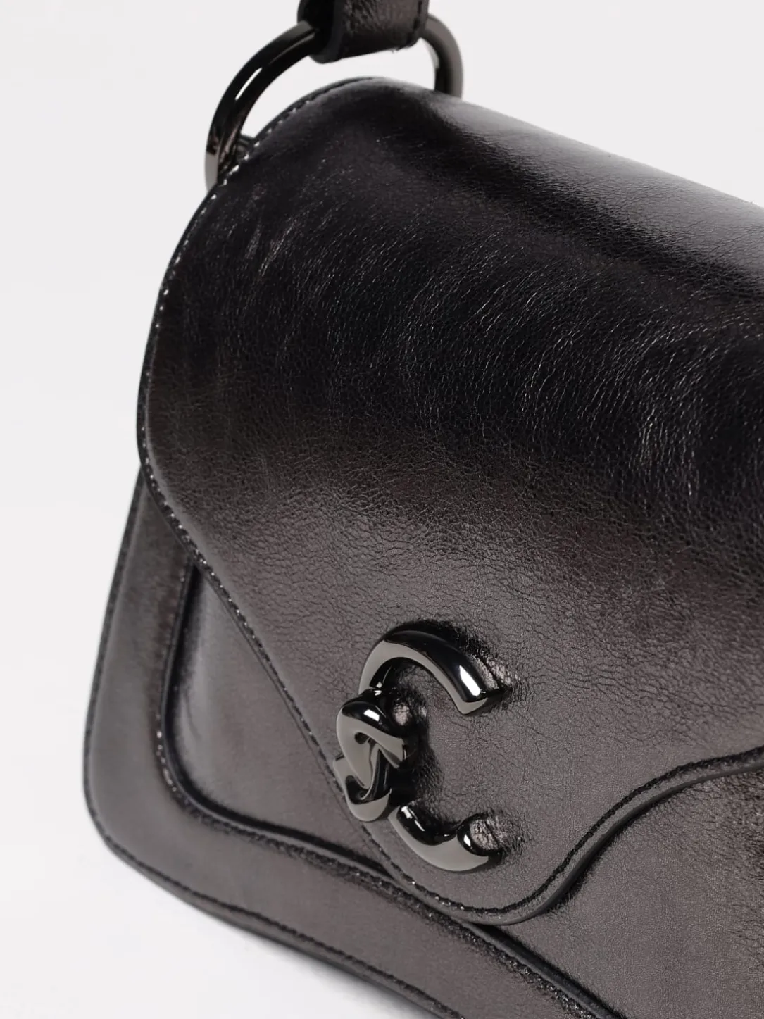 Borsa C-Me Coccinelle in pelle laminata a grana naturale