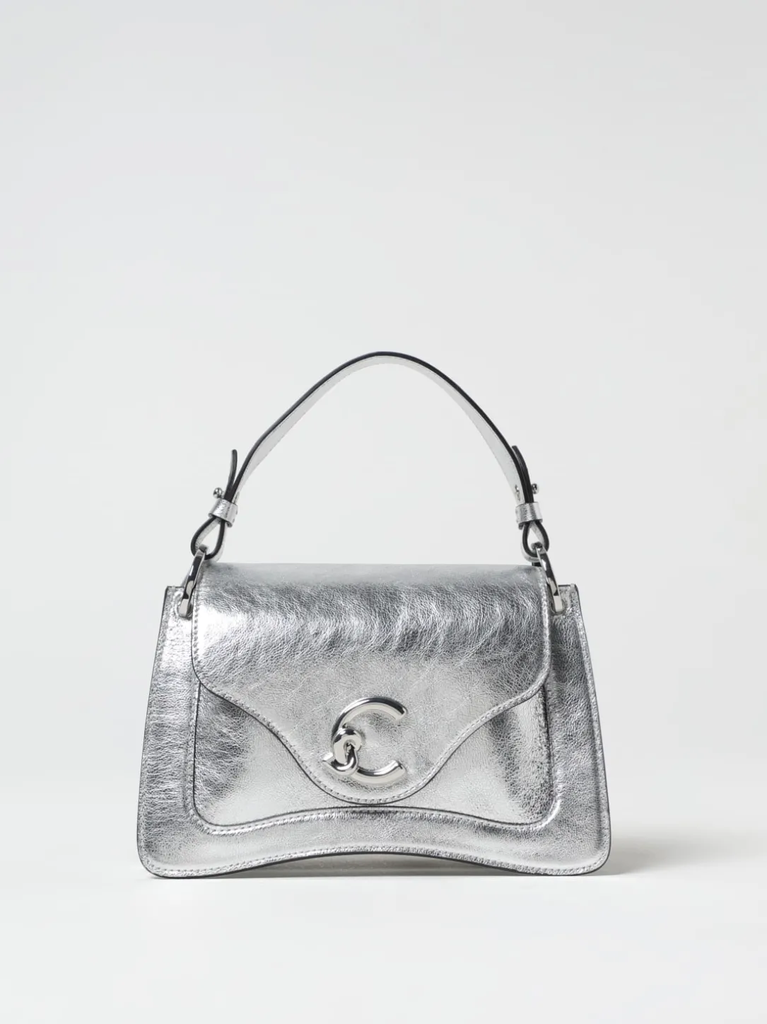 Borsa C-Me Coccinelle in pelle laminata a grana naturale