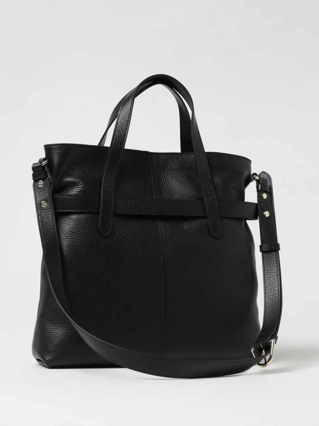 Borsa Coccinelle in pelle a grana con cintura