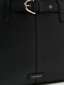 Borsa Coccinelle in pelle a grana con cintura