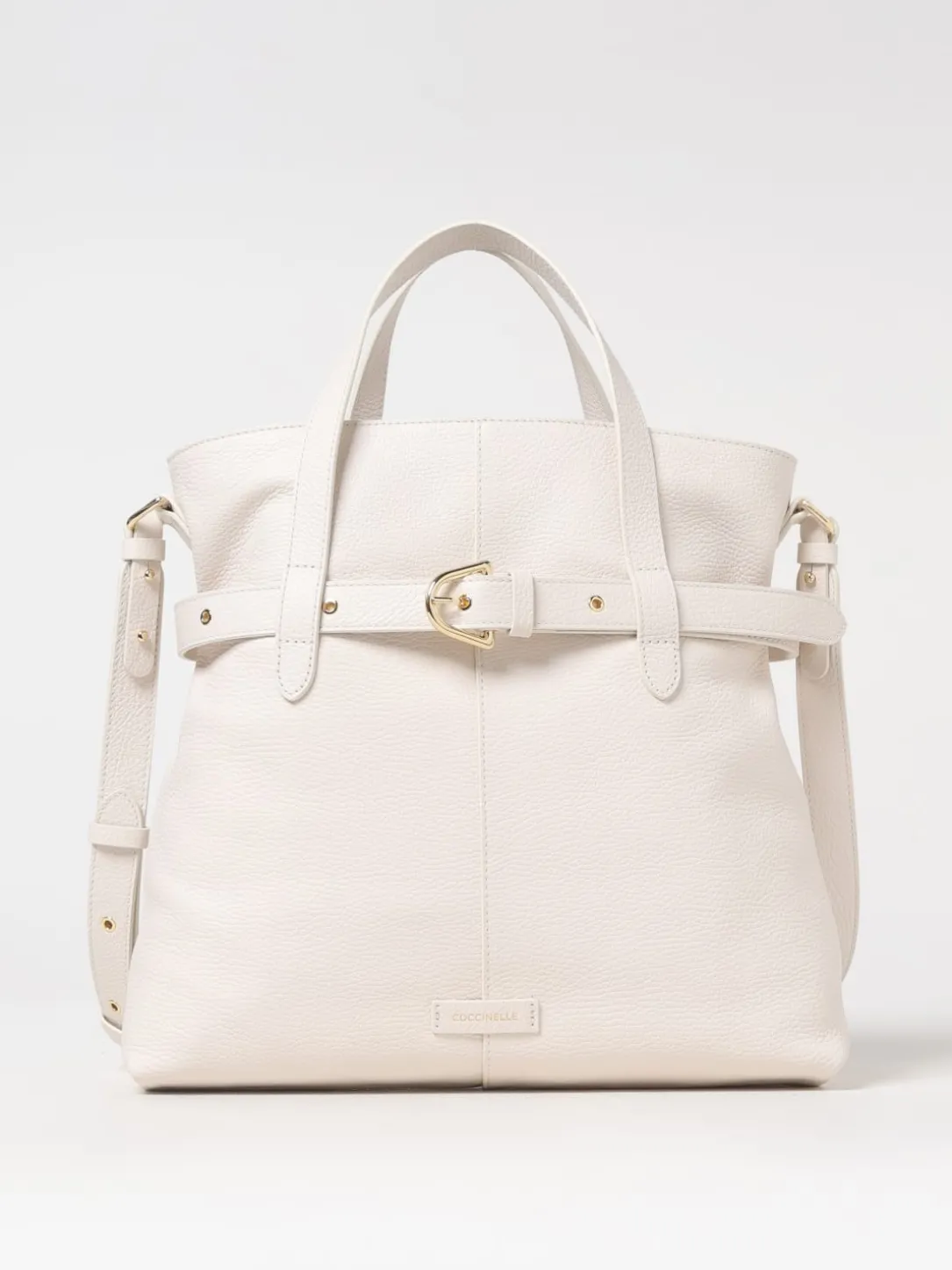 Borsa Coccinelle in pelle a grana con cintura