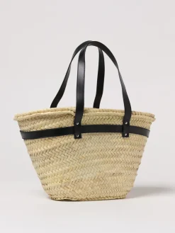 Borsa Coperni in rafia e pelle