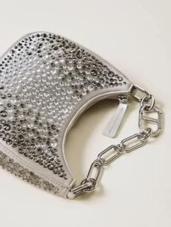 Borsa 'Croissant' con strass Twinset