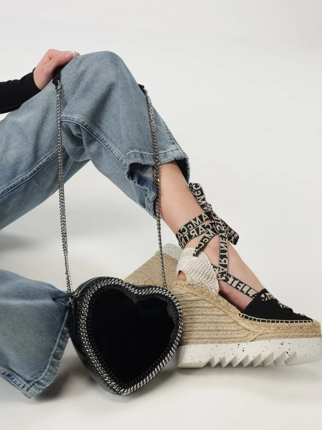 Borsa Cuore Falabella Stella McCartney in vernice