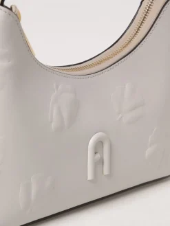 Borsa Diamante Furla in pelle con fiori goffrati