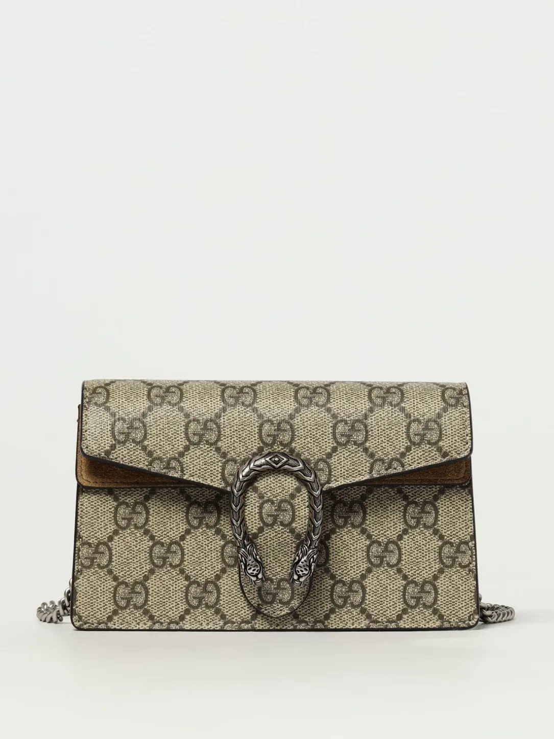 Borsa Dionysus Gucci in tessuto GG Supreme e camoscio