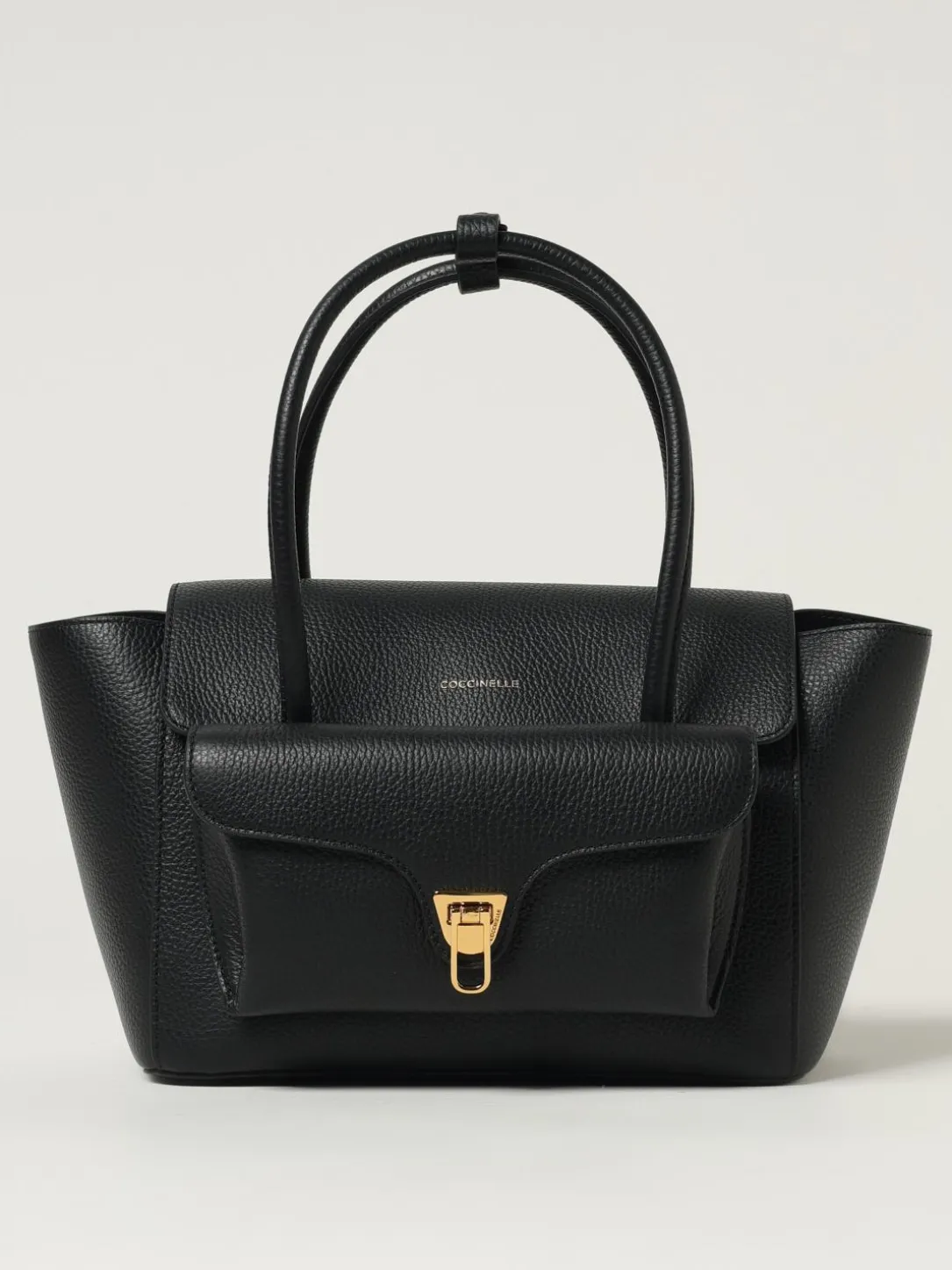 Borsa Double Beat Coccinelle in pelle martellata