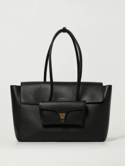 Borsa Double Beat Medium Coccinelle in pelle a grana