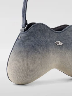 Borsa Double-D Diesel in denim solarizzato
