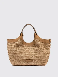 Borsa Dua Gianni Chiarini in rafia e pelle martellata