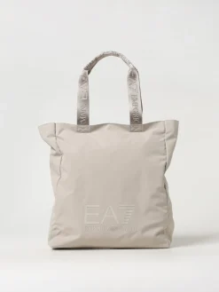 Borsa EA7 in nylon con stampa logo