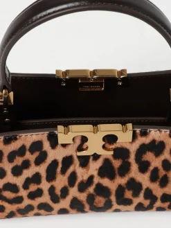 Borsa Eleanor Mini Tory Burch in pelle e cavallino animalier
