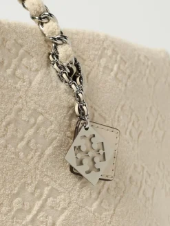 Borsa Ella Terry Tory Burch in spugna con monogram jacquard