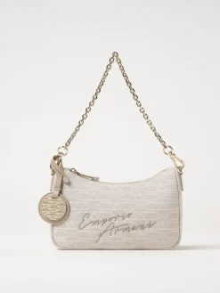 Borsa Emporio Armani in canvas con logo jacquard