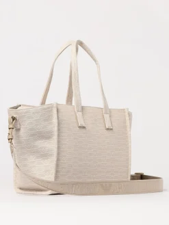 Borsa Emporio Armani in misto cotone con logo jacquard