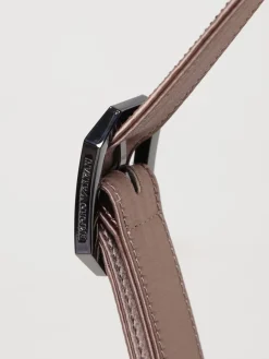 Borsa Emporio Armani in pelle sintetica laminata con strass all over