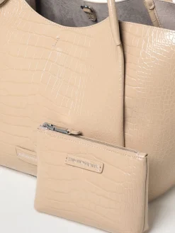 Borsa Emporio Armani in pelle sintetica stampa cocco
