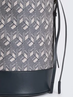 Borsa Fabiana Filippi in cavas jacquard e pelle