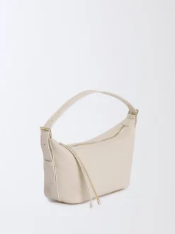 Borsa Fabiana Filippi in pelle a grana con monile