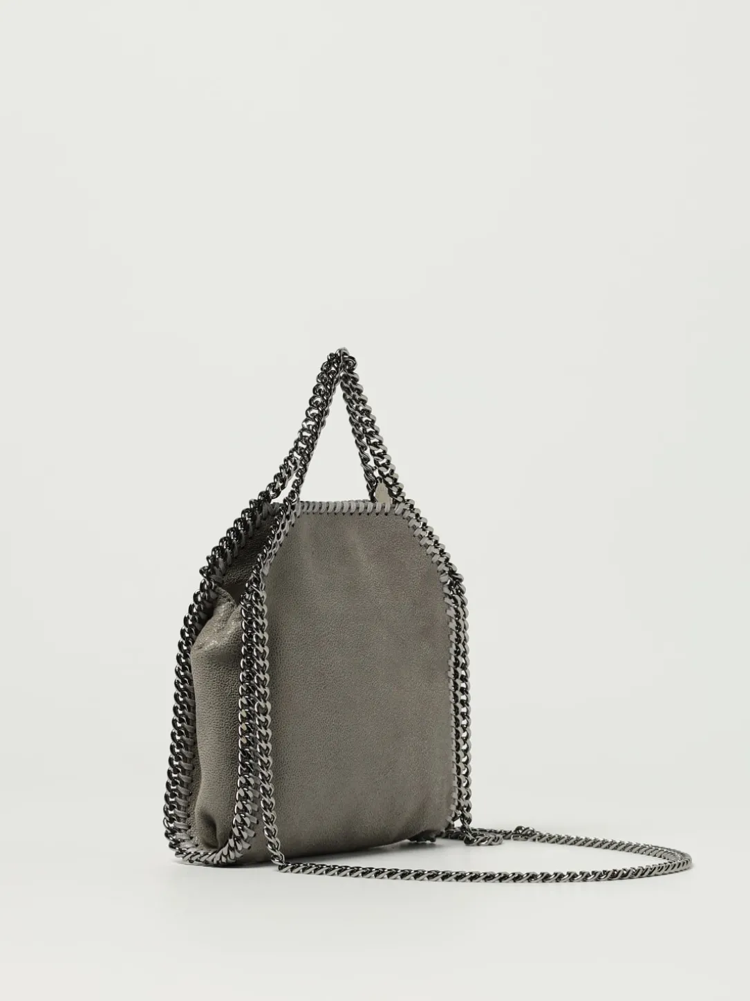 Borsa Falabella Micro Stella McCartney in camoscio sintetico cracklè