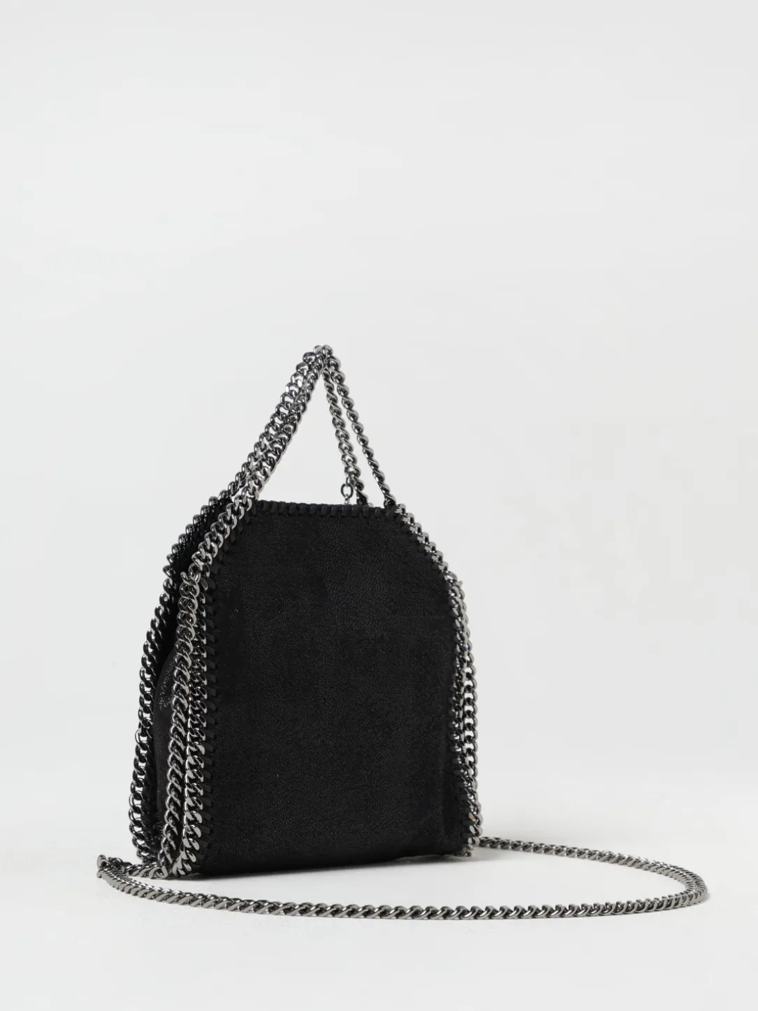 Borsa Falabella Micro Stella McCartney in camoscio sintetico cracklè