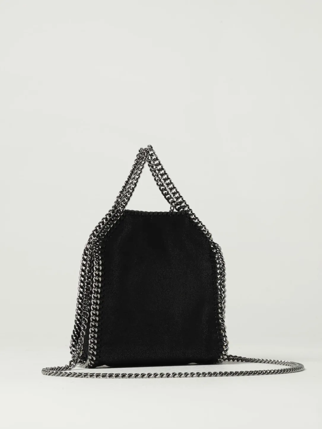 Borsa Falabella Micro Stella McCartney in camoscio sintetico cracklè