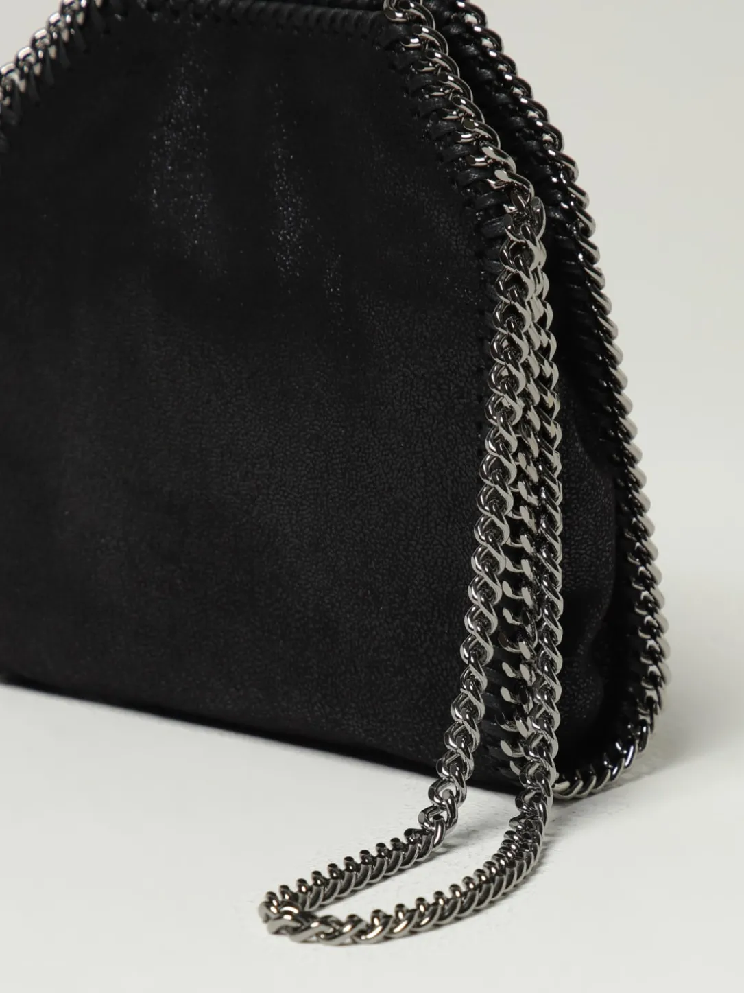 Borsa Falabella Micro Stella McCartney in camoscio sintetico cracklè