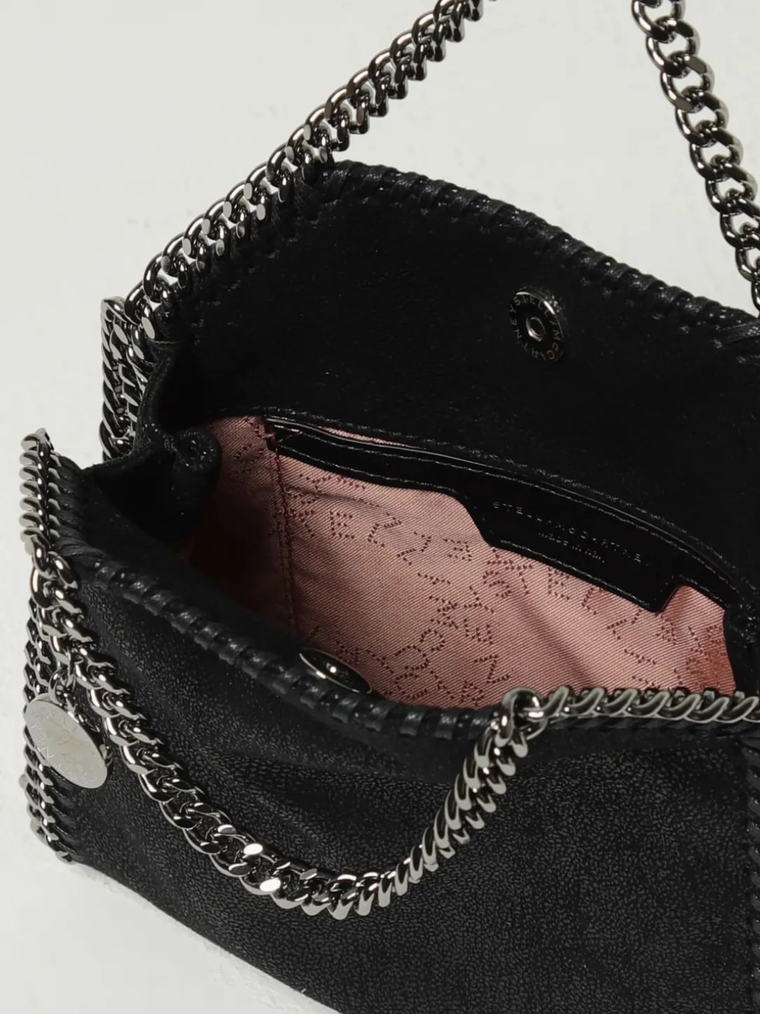 Borsa Falabella Micro Stella McCartney in camoscio sintetico cracklè