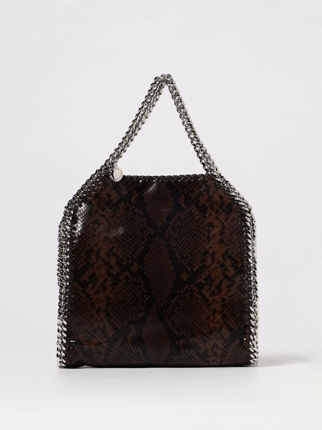 Borsa Falabella Mini Stella McCartney in pelle sintetica stampa pitone