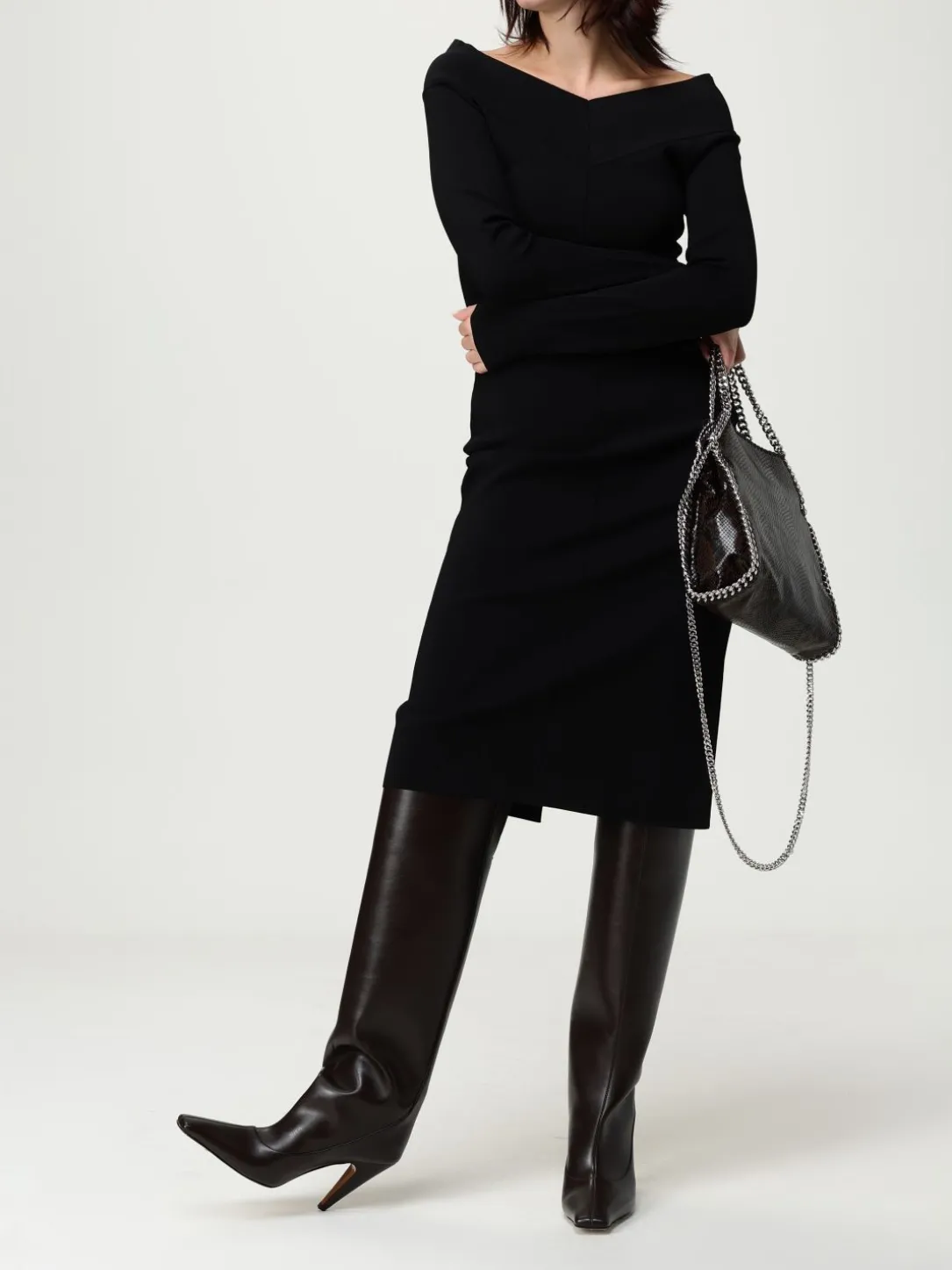 Borsa Falabella Mini Stella McCartney in pelle sintetica stampa pitone