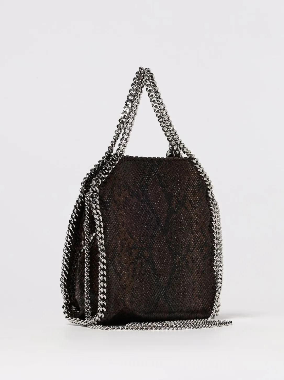 Borsa Falabella Mini Stella McCartney in pelle sintetica stampa pitone