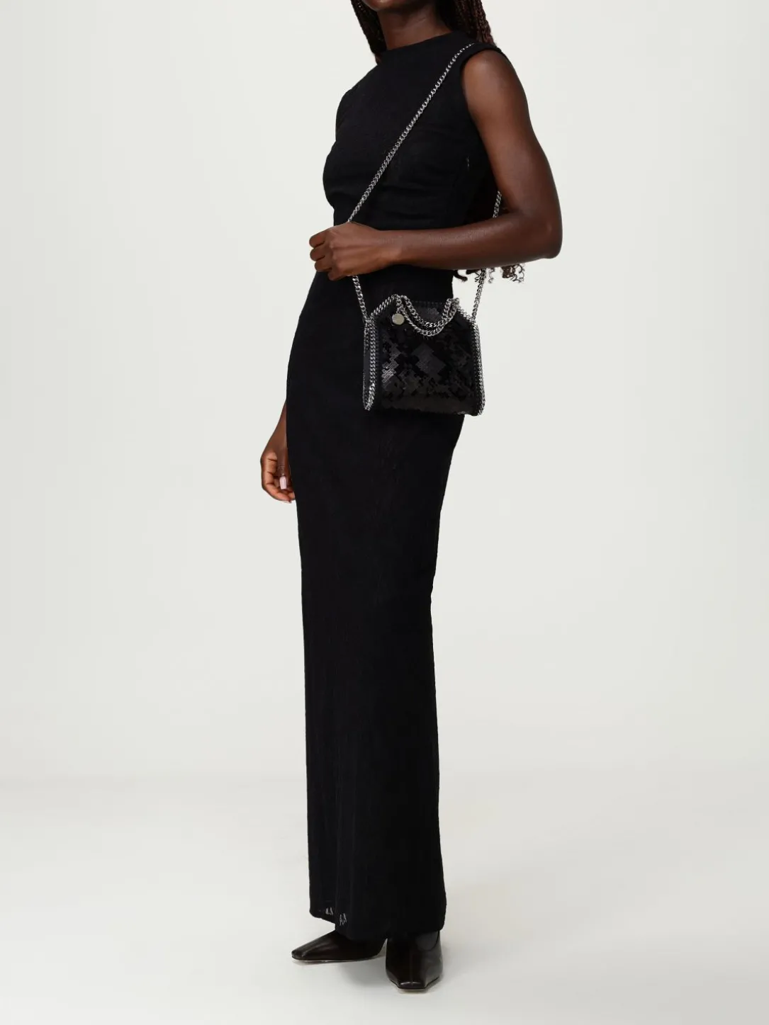 Borsa Falabella Stella McCartney in pelle sintetica con paillettes ricamate