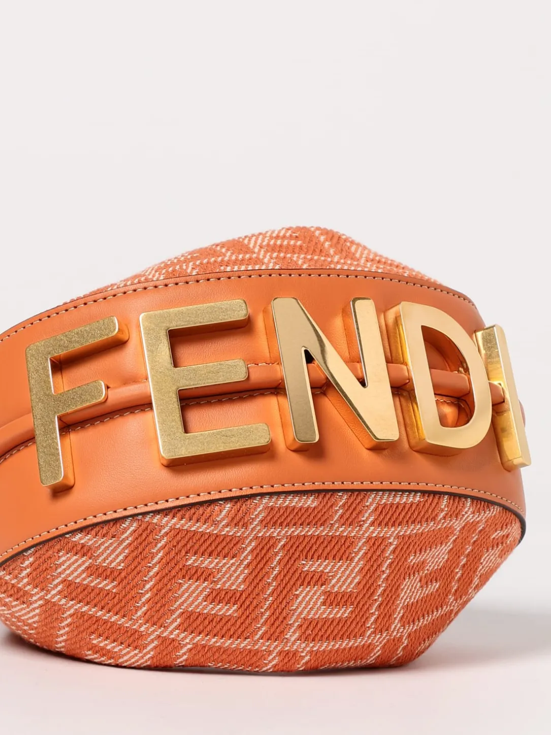 Borsa Fendigraphy Mini Fendi in canvas jacquard e pelle