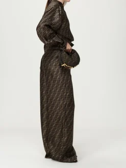 Borsa Fendigraphy Mini Fendi in tessuto con monogram FF jacquard