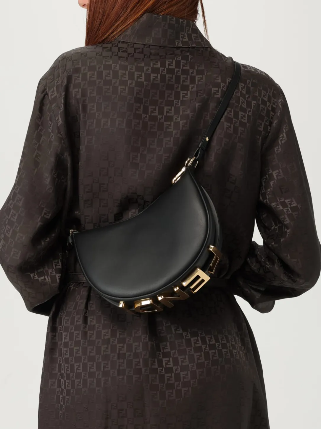 Borsa Fendigraphy Mini Fendi in pelle