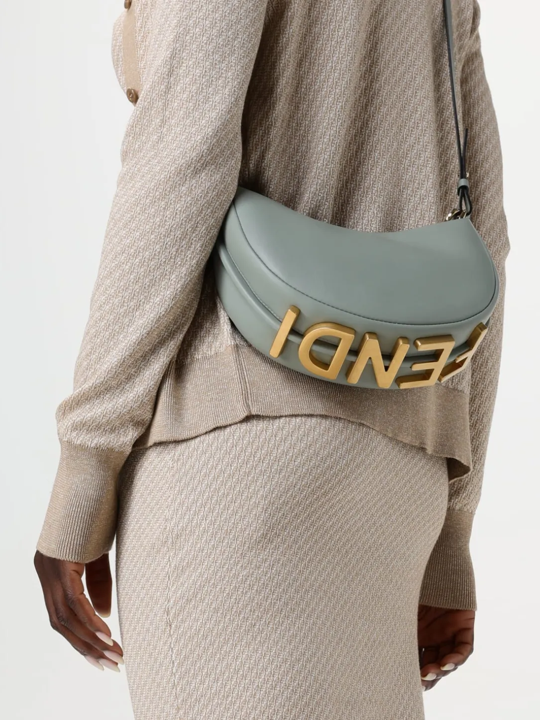 Borsa Fendigraphy Mini Fendi in pelle