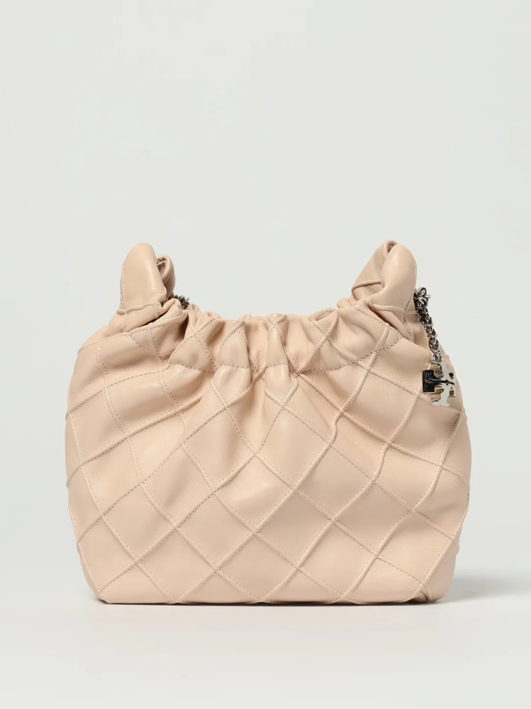 Borsa Fleming Mini Tory Burch in pelle con motivo a diamante