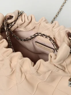 Borsa Fleming Mini Tory Burch in pelle con motivo a diamante