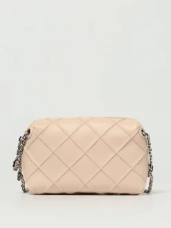 Borsa Fleming Tory Burch in pelle con lavorazione a diamante