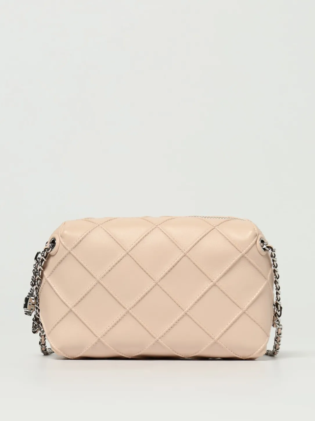 Borsa Fleming Tory Burch in pelle con lavorazione a diamante