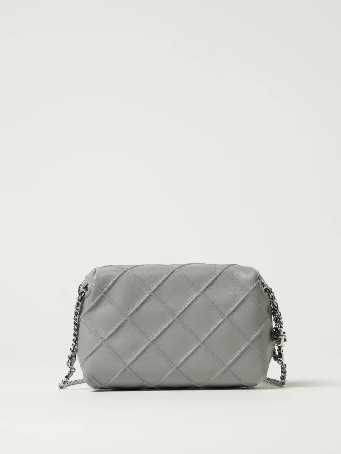 Borsa Fleming Tory Burch in pelle con lavorazione a diamante