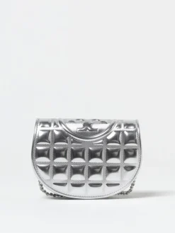 Borsa Fleming Tory Burch in vernice laminata matelassè