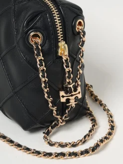 Borsa Fleming Tory Burch in pelle con lavorazione a diamante